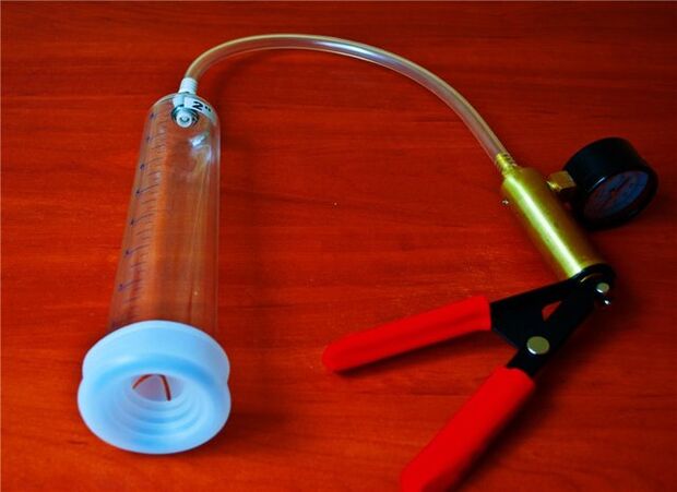 bomba de vacío para agrandar el pene